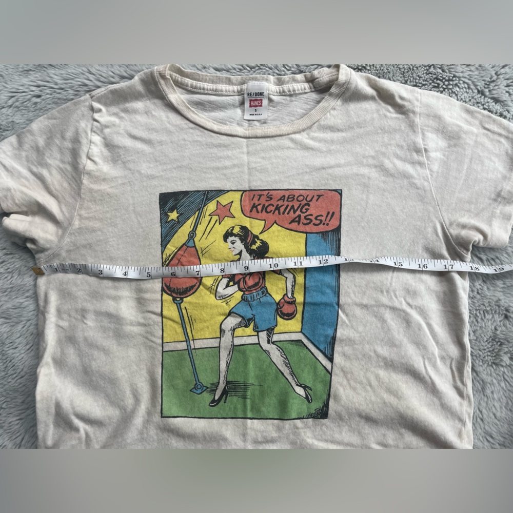 RE/DONE x Hanes Classic "Kick Ass" Tee - Picture 7 of 7